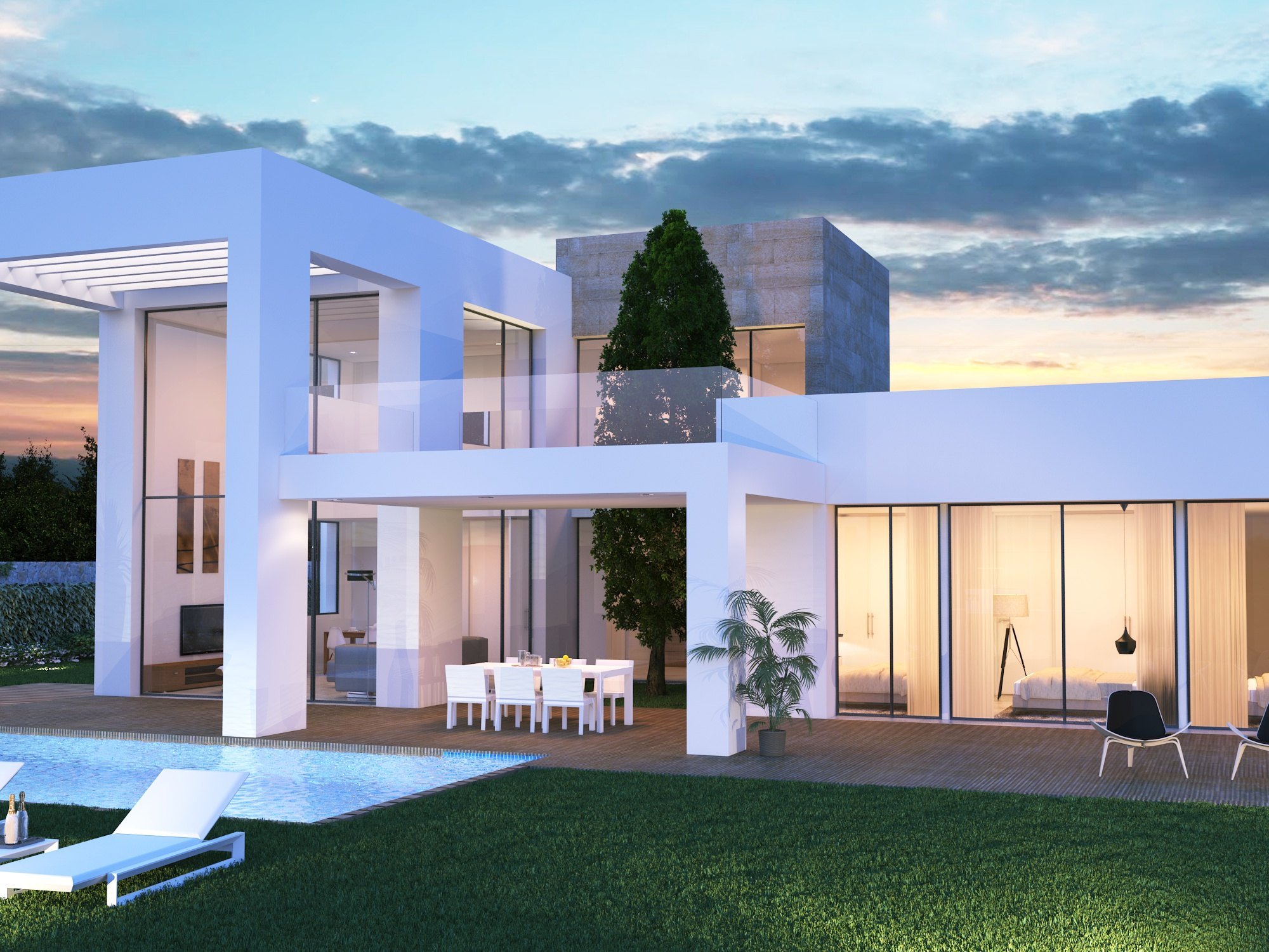 Moderne Villa auf dem Projekt in Javea