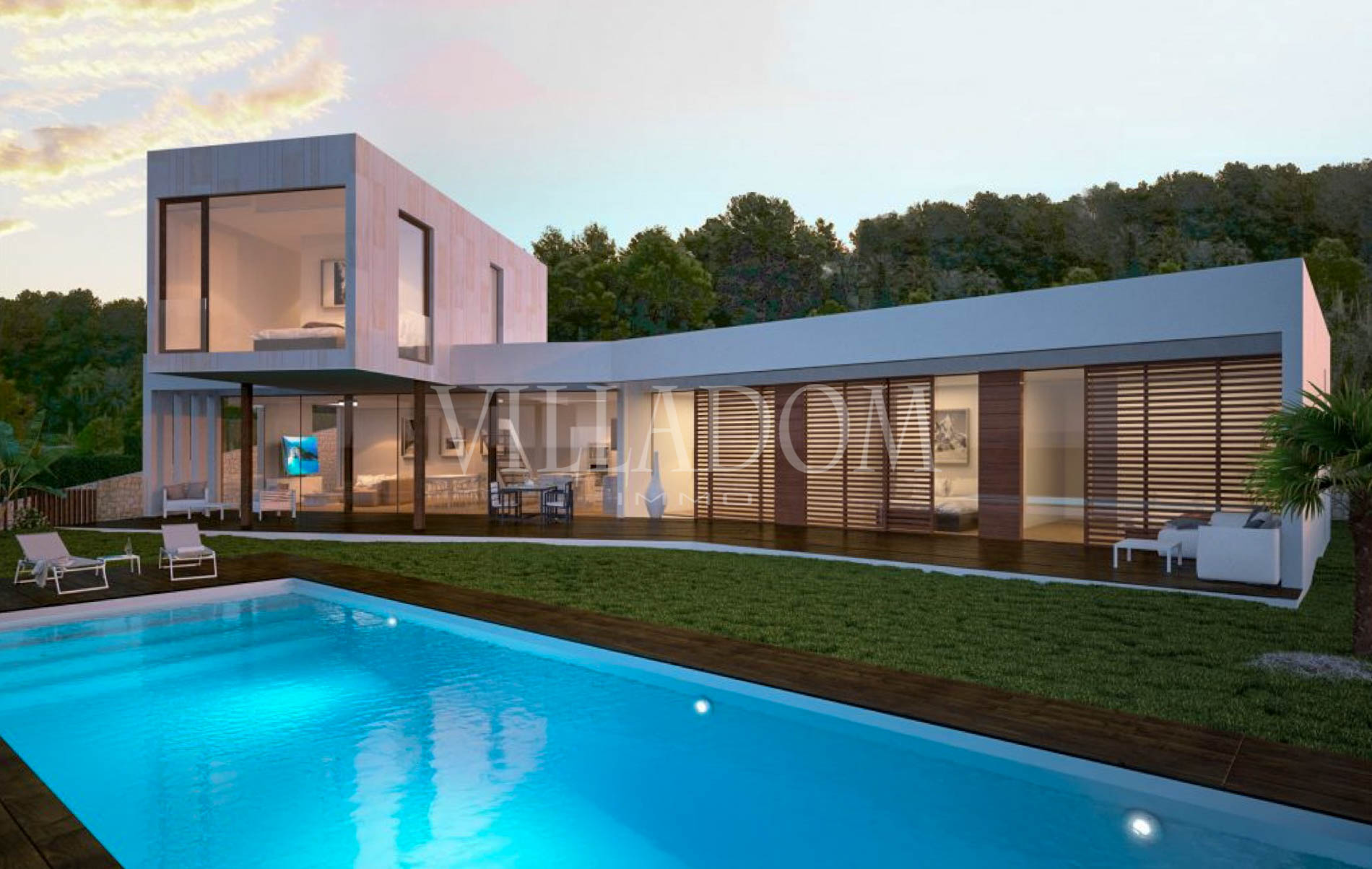 Luxus-Villa-Projekt mit Meerblick zum Verkauf in Javea