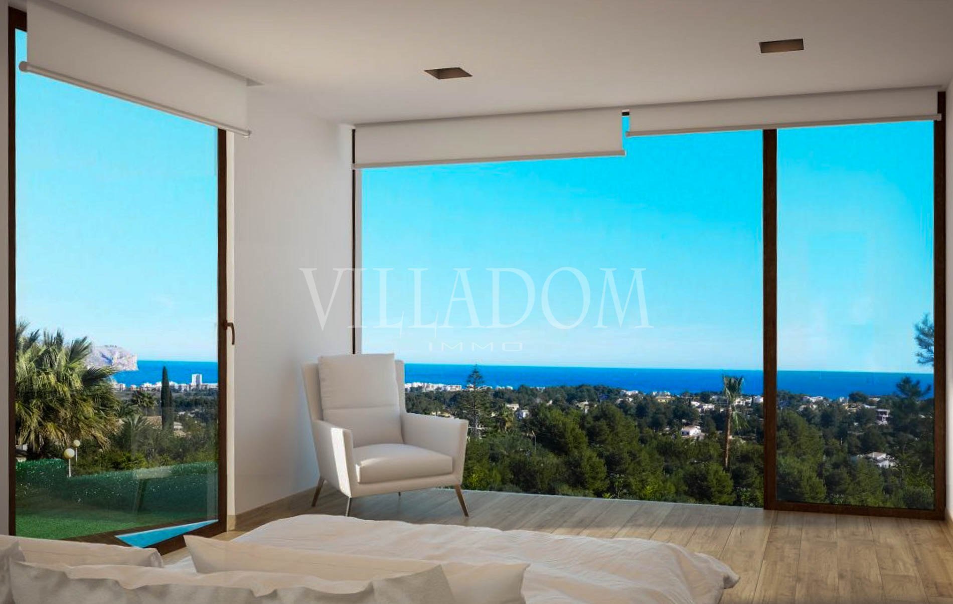 Luxus-Villa-Projekt mit Meerblick zum Verkauf in Javea
